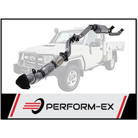 PERFORM-EX 3" STAINLESS STEEL CAT/MUFFLER TURBO BACK EXHAUST FITS TOYOTA LANDCRUISER VDJ79R 2016-2024 (DPF DELETE)