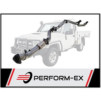 PERFORM-EX 3" STAINLESS STEEL PIPE ONLY TURBO BACK EXHAUST FITS TOYOTA LANDCRUISER VDJ79R 2016-ON