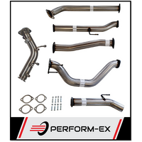 PERFORM-EX 3" TURBO BACK STAINLESS STEEL PIPE ONLY EXHAUST SYSTEM FITS TOYOTA HILUX GUN126R 2.8L 4CYL 2015-ON