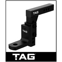 TAG ADJUSTABLE HEAVY DUTY TOW BALL MOUNT - 90° FACE, 50MM SQUARE HITCH (UNTTBM450)