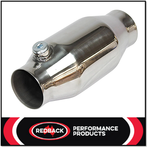 Redback Stainless Steel High Flow 3" (76mm) Performance Cat Converter (100CPSI)