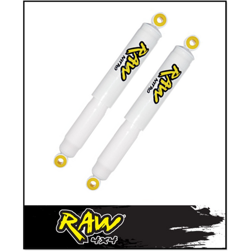 RAW 4X4 NITRO 2" RAISED REAR SHOCKS (PAIR) FITS TOYOTA LANDCRUISER VDJ76R 2007-ON (G6006Y)