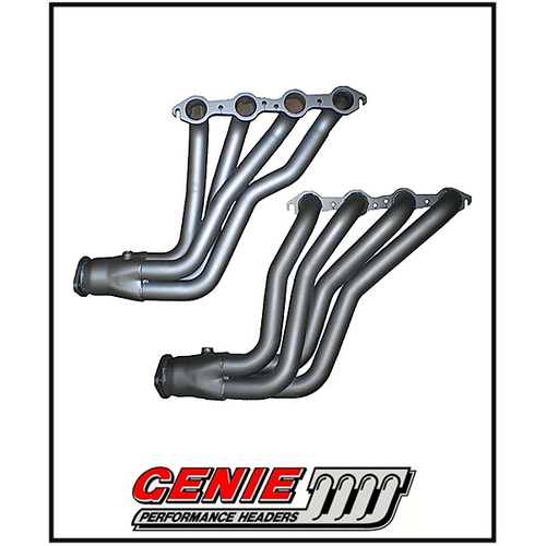 HOLDEN COMMODORE VE/VF V8 6.0L/6.2L SEDAN/WAGON/UTE GENIE MILD STEEL EXTRACTORS 1 7/8"