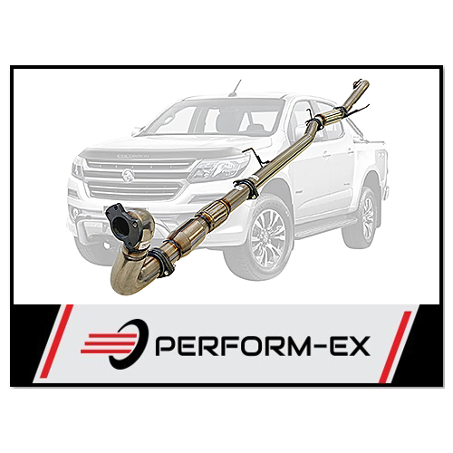 PERFORM-EX 3" CAT/HOTDOG TURBO BACK EXHAUST SYSTEM FITS HOLDEN COLORADO RG 2.8L 4CYL 2012-9/2016