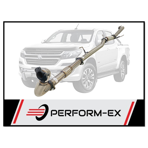 PERFORM-EX 3" NO CAT/HOTDOG TURBO BACK EXHAUST SYSTEM FITS HOLDEN COLORADO RG 2.8L 4CYL 2012-9/2016