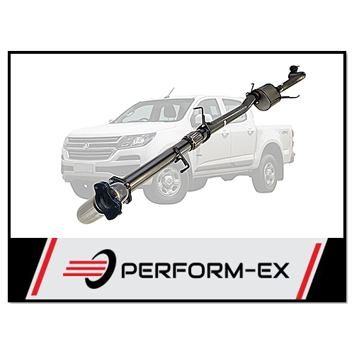 PERFORM-EX 3" CAT/MUFFLER TURBO BACK EXHAUST SYSTEM FITS HOLDEN COLORADO RG 2.8L 4CYL 2012-9/2016