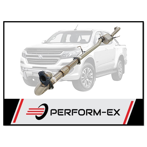 PERFORM-EX 3" NO CAT/MUFFLER TURBO BACK EXHAUST SYSTEM FITS HOLDEN COLORADO RG 2.8L 4CYL 2012-9/2016