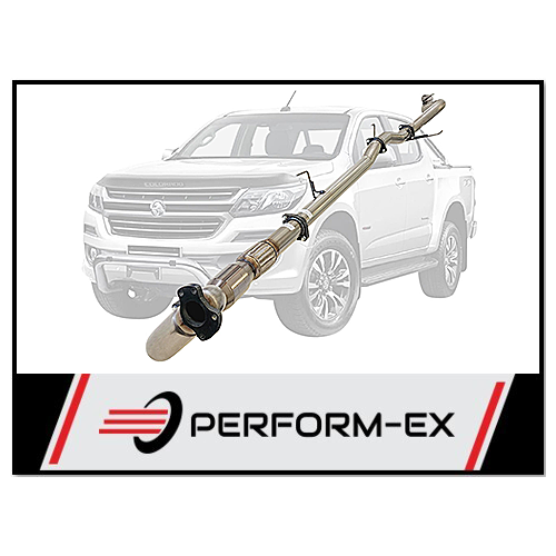 PERFORM-EX 3" CAT/PIPE ONLY TURBO BACK EXHAUST SYSTEM FITS HOLDEN COLORADO RG 2.8L 4CYL 2012-9/2016