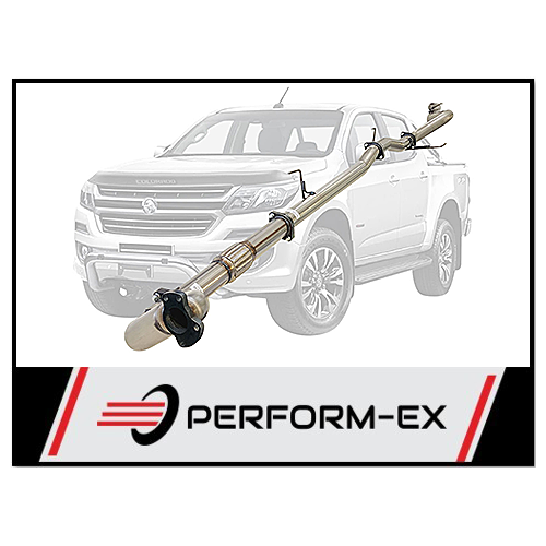 PERFORM-EX 3" NO CAT/PIPE ONLY TURBO BACK EXHAUST SYSTEM FITS HOLDEN COLORADO RG 2.8L 4CYL 2012-9/2016