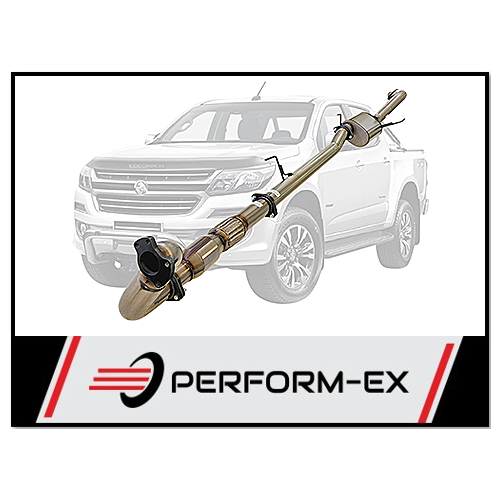 PERFORM-EX 3" STAINLESS STEEL CAT/MUFFLER TURBO BACK EXHAUST FITS HOLDEN COLORADO RG 2.8L TD 9/2016-6/2020 (DPF DELETE)