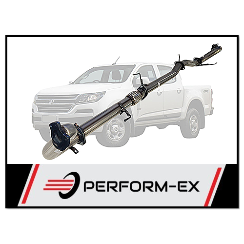 PERFORM-EX 3" STAINLESS STEEL PIPE ONLY TURBO BACK EXHAUST FITS HOLDEN COLORADO RG 2.8L TD 9/2016-6/2020 (DPF DELETE)