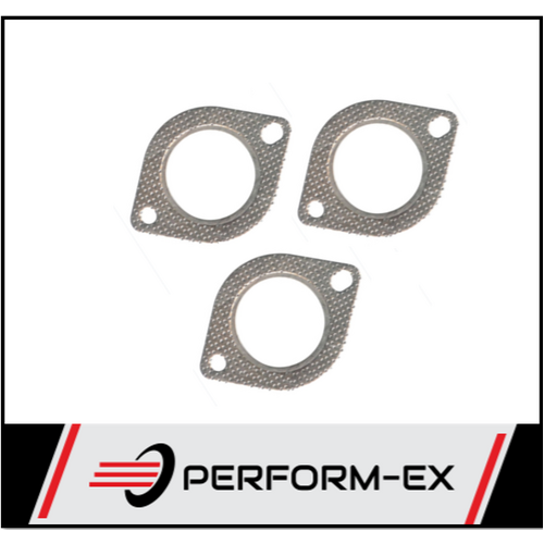 3 X EXHAUST FLANGE GASKET 3" (76MM) 106MM BOLT HOLE CENTRES TO SUIT COMMODORE