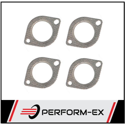 4 X EXHAUST FLANGE GASKET 3" (76MM) 106MM BOLT HOLE CENTRES TO SUIT COMMODORE