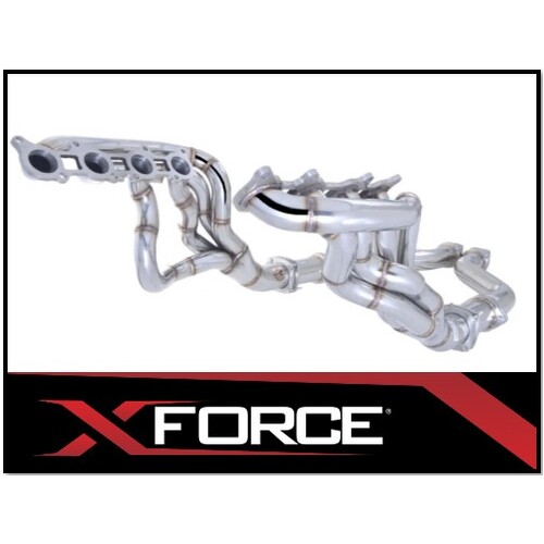 XFORCE STAINLESS STEEL HEADERS 1 7/8" & HIGH FLOW 3" METALLIC CATS FITS FORD MUSTANG GT 5.0L V8 8/2014-7/2017