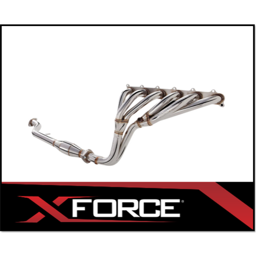 XFORCE UNPOLISHED STAINLESS STEEL HEADERS & CAT FITS FORD FALCON BA BF XR6 NON TURBO SEDAN UTE