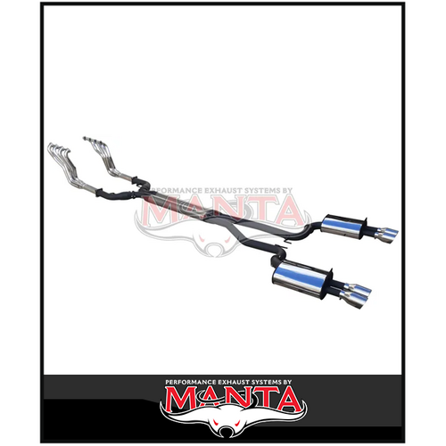 DPE by MANTA Engine Back Stainless Steel Exhaust System Fits Holden Commodore VE VF 6.0L 6.2L V8 Ute