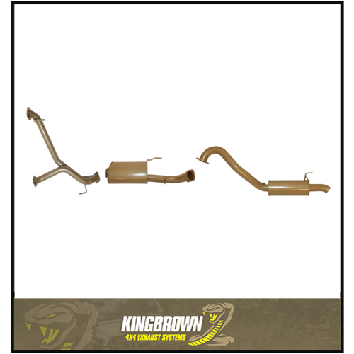 KING BROWN 3" CAT BACK EXHAUST SYSTEM FITS TOYOTA LANDCRUISER UZJ100R 4.7L V8 1998-2007