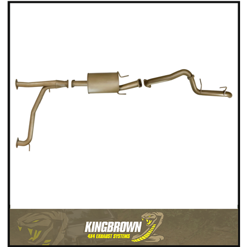 KING BROWN 3" CAT BACK EXHAUST SYSTEM FITS NISSAN PATROL Y62 5.6L V8 (1 MUFFLER)