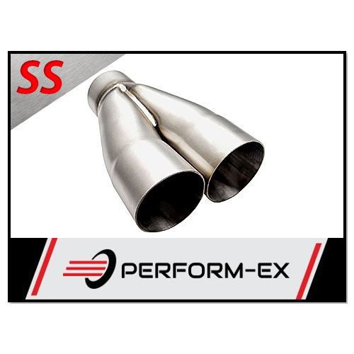 PERFORM-EX DUAL 2.5" ID IN TO 2.5" OD OUTLET 304 STAINLESS MERGE COLLECTOR