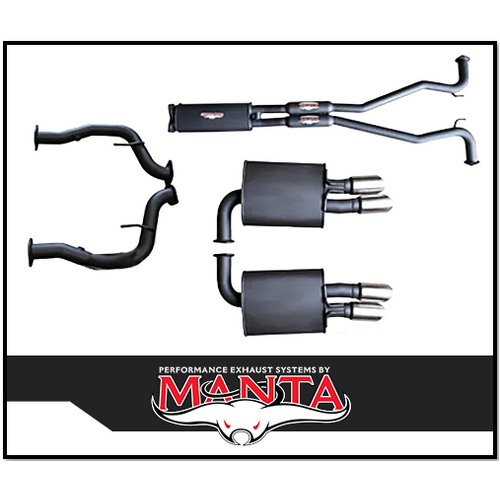 MANTA 2 1/2" CAT BACK EXHAUST SYSTEM FITS HOLDEN COMMODORE VE VF 6.0L 6.2L V8 SEDAN/WAGON (MKHN0166)