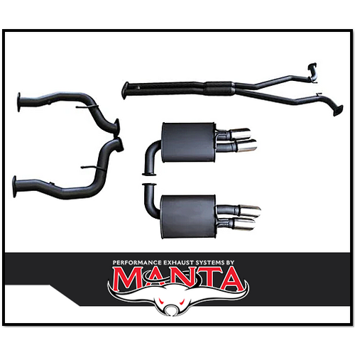 MANTA 2 1/2" CAT BACK EXHAUST SYSTEM FITS HOLDEN COMMODORE VE VF 6.0L 6.2L V8 SEDAN/WAGON (MKHN0167)