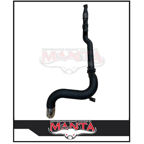 MANTA 4" TURBO BACK SIDE-EXIT EXHAUST SYSTEM WITH NO CAT FITS TOYOTA LANDCRUISER VDJ79R 4.5L V8 2016-2024 (MKTY0384)