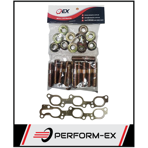 EXHAUST MANIFOLD GASKET, STUD & NUT KIT FITS TOYOTA LANDCRUISER FZJ105R 4.5L 1FZ