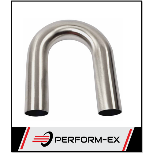 1.75" 44MM X 180 DEGREE MANDREL BEND 304 STAINLESS STEEL EXHAUST PIPE