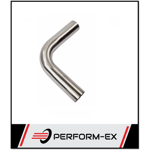 1.75" 44MM X 90 DEGREE MANDREL BEND 304 STAINLESS STEEL EXHAUST PIPE