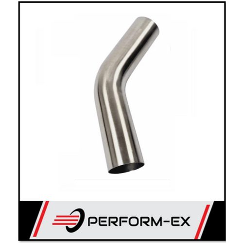 2.25" 57MM X 45 DEGREE MANDREL BEND 304 STAINLESS STEEL EXHAUST PIPE