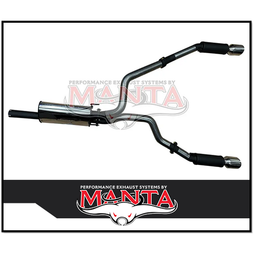 MANTA 3" STAINLESS STEEL CAT BACK EXHAUST WITH REAR MUFFLERS FITS RAM 1500 DS 5.7L V8 1/2017-ON (SSMKRA0013)