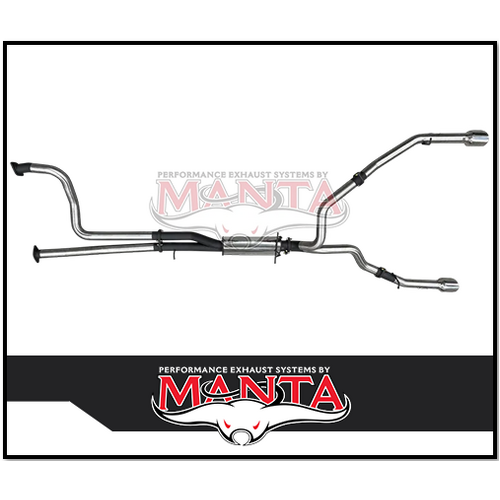 MANTA 3" STAINLESS STEEL CAT BACK EXHAUST FITS RAM 1500 DT TRX 6.2L SUPERCHARGED V8 (SSMKRA0021)