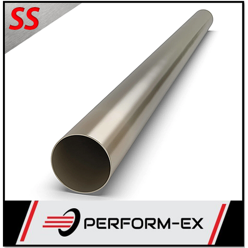 2.25" INCH (57MM) 409 GRADE STAINLESS STEEL EXHAUST PIPE TUBE (1 METRE LENGTH)