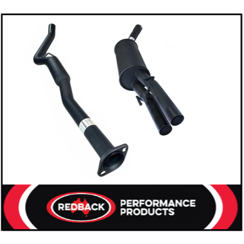 REDBACK 2.5" CATBACK EXHAUST SYSTEM WITH HOTDOG/DUAL REAR MUFFLER FITS HOLDEN COMMODORE VT VX VU VY V6 WAGON/UTE