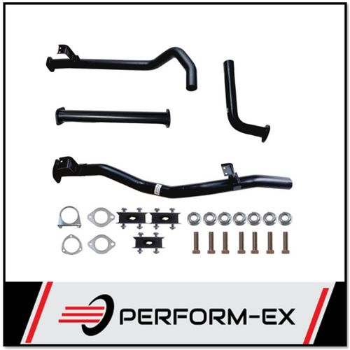 PERFORM-EX 2 1/2" EXHAUST WITH NO MUFFLER FITS TOYOTA LANDCRUISER HZJ79R 1999-2007