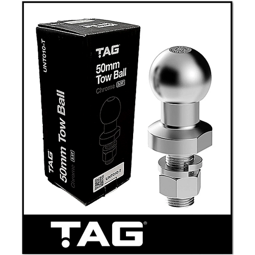 TAG CHROME TOW BALL - 50MM 3.5 TONNE (UNT010)