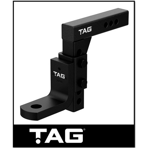 TAG ADJUSTABLE HEAVY DUTY TOW BALL MOUNT - 90° FACE, 50MM SQUARE HITCH (UNTTBM450)