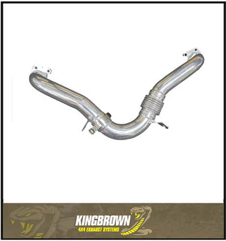 KING BROWN 2.25" CROSSOVER PIPE FITS TOYOTA LANDCRUISER VDJ79R 4.5L V8 2007-2024 (1807)