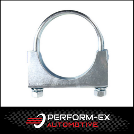 U-BOLT EXHAUST CLAMP - INSIDE DIAMETER 45MM (1 3/4" INCH) ZINC PLATED