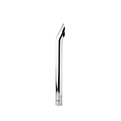 CHROME EXHAUST STACK CURVED 6" OD X 48" (1220MM) LONG WITH EXPANDED INLET (CXS6048)