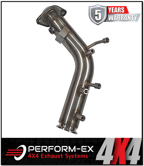3" DPF DELETE PIPE 304 STAINLESS STEEL FITS TOYOTA HILUX GUN126R GUN136R 2.8L 2015-ON