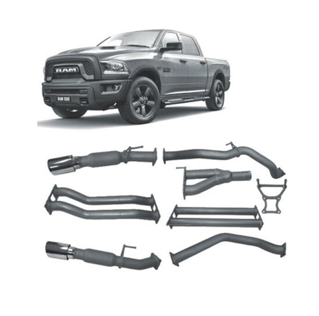 REDBACK TWIN 3" 409 STAINLESS CAT BACK EXHAUST SYSTEM FITS RAM 1500 DS 5.7L 2017-ON