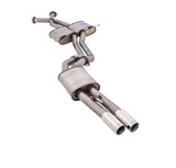 XFORCE TWIN 2.25" CATBACK 409 STAINLESS STEEL EXHAUST SYSTEM WITH MUFFLER REAR FITS HOLDEN COMMODORE VZ V6 SEDAN