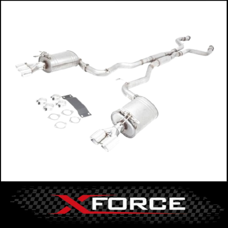 HOLDEN COMMODORE VE VF UTE SS/SV6 TWIN 2 1/4" XFORCE 409 STAINLESS STEEL CATBACK EXHAUST SYSTEM