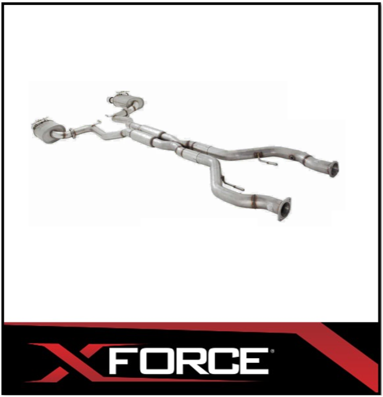 XFORCE TWIN 2.5" 409 STAINLESS STEEL CATBACK EXHAUST SYSTEM FITS HOLDEN COMMODORE VE/VF SEDAN/WAGON SS/SV6 (E4-VF72SED-CBS)