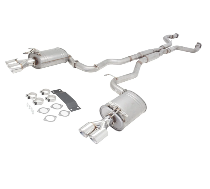 XFORCE TWIN 2.5" 409 STAINLESS STEEL CATBACK EXHAUST SYSTEM FITS HOLDEN COMMODORE VE/VF SEDAN/WAGON SS/SV6 (E4-VF72SED-CBS)