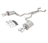 XFORCE TWIN 2.5" 409 STAINLESS STEEL CATBACK EXHAUST SYSTEM FITS HOLDEN COMMODORE VE/VF SEDAN/WAGON SS/SV6 (E4-VF72SED-CBS)