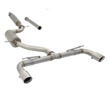 XFORCE CAT BACK EXHAUST SYSTEM FITS VOLKSWAGEN GOLF TSI 1.4L MK7 MK7.5 MK8 4/2013-ON (ESVW01CS)