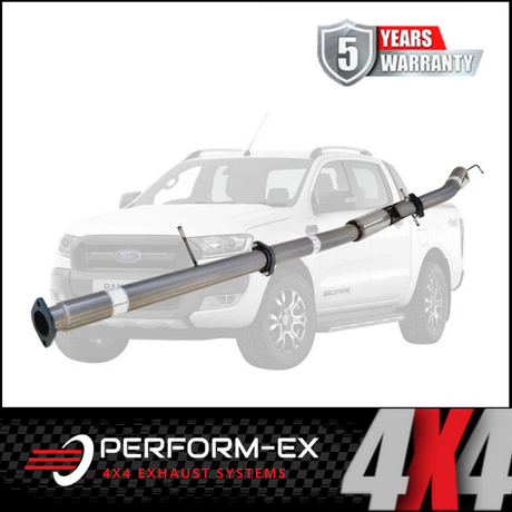 PERFORM-EX 3" STAINLESS STEEL DPF BACK EXHAUST SYSTEM FITS FORD RANGER PX 3.2L TD 10/2016-5/2022
