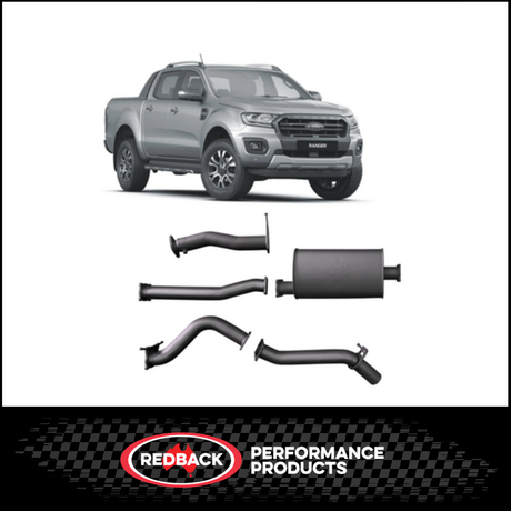 REDBACK 3" 409 STAINLESS STEEL DPF BACK EXHAUST SYSTEM FITS FORD RANGER PX II PX III  3.2L 5CYL 2016-2022